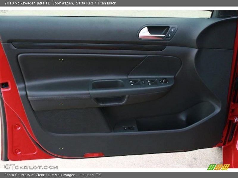 Salsa Red / Titan Black 2010 Volkswagen Jetta TDI SportWagen