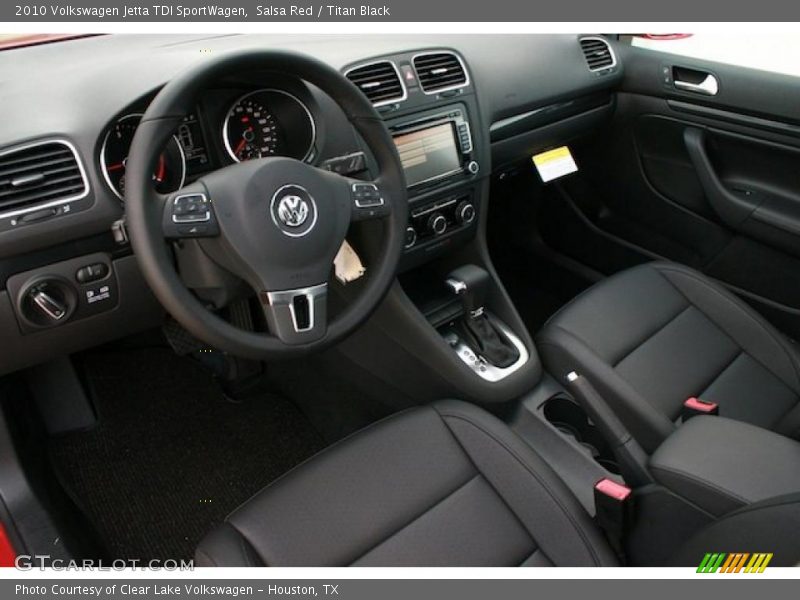 Salsa Red / Titan Black 2010 Volkswagen Jetta TDI SportWagen