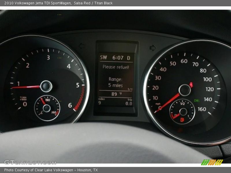 Salsa Red / Titan Black 2010 Volkswagen Jetta TDI SportWagen
