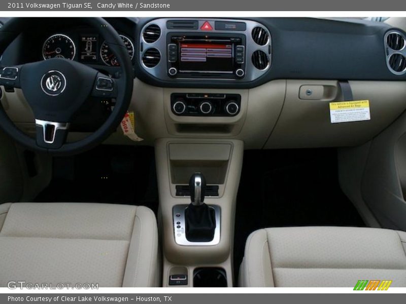 Candy White / Sandstone 2011 Volkswagen Tiguan SE