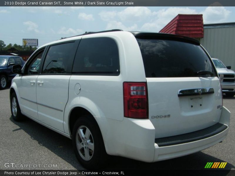 Stone White / Dark Slate Gray/Light Shale 2010 Dodge Grand Caravan SXT