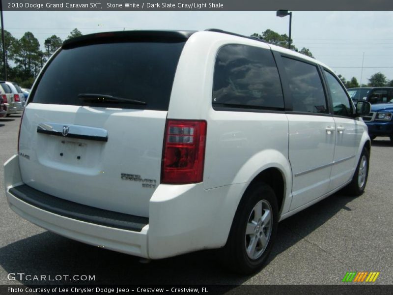 Stone White / Dark Slate Gray/Light Shale 2010 Dodge Grand Caravan SXT