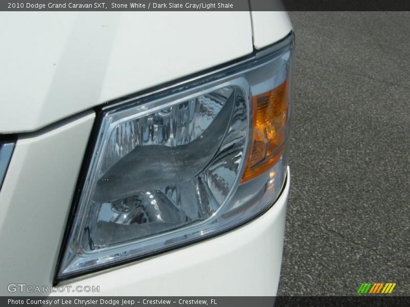 Stone White / Dark Slate Gray/Light Shale 2010 Dodge Grand Caravan SXT