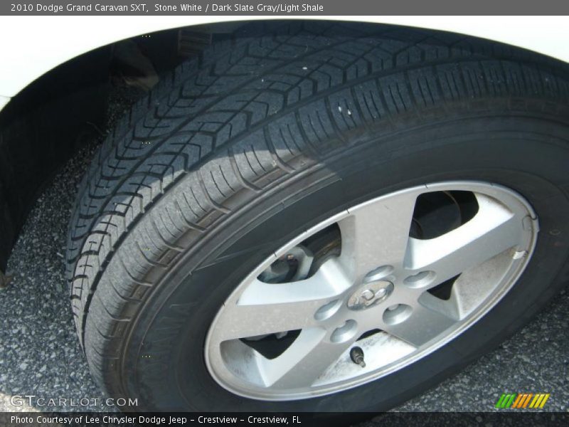 Stone White / Dark Slate Gray/Light Shale 2010 Dodge Grand Caravan SXT