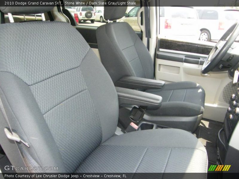 Stone White / Dark Slate Gray/Light Shale 2010 Dodge Grand Caravan SXT
