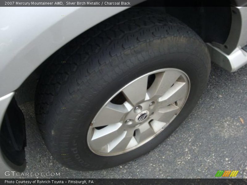 Silver Birch Metallic / Charcoal Black 2007 Mercury Mountaineer AWD