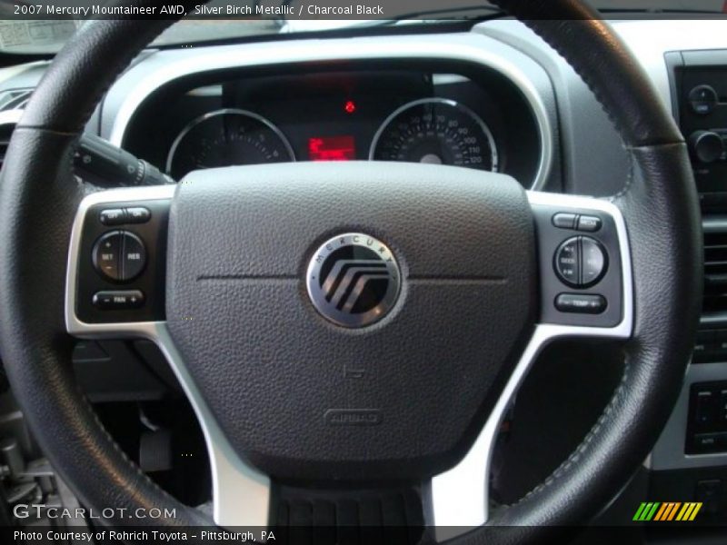 Silver Birch Metallic / Charcoal Black 2007 Mercury Mountaineer AWD