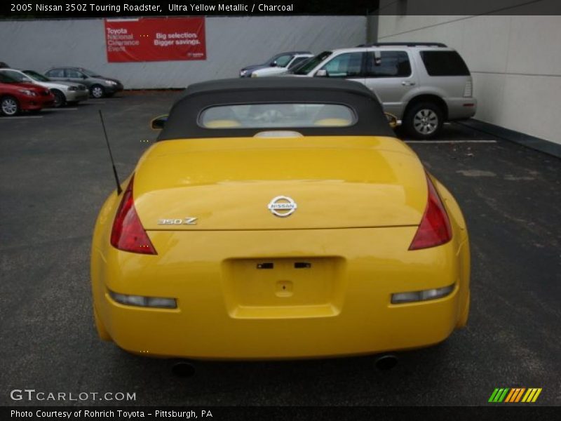 Ultra Yellow Metallic / Charcoal 2005 Nissan 350Z Touring Roadster