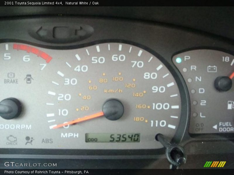 Natural White / Oak 2001 Toyota Sequoia Limited 4x4