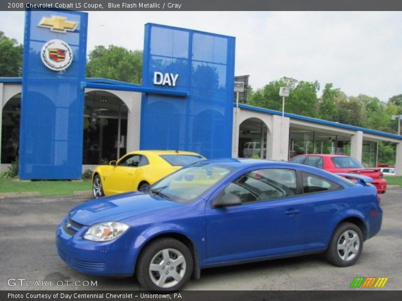Blue Flash Metallic / Gray 2008 Chevrolet Cobalt LS Coupe