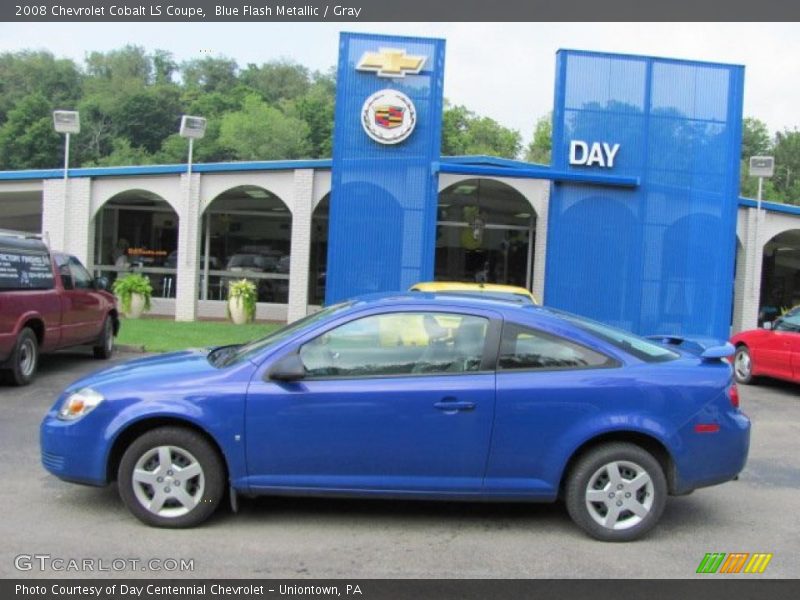 Blue Flash Metallic / Gray 2008 Chevrolet Cobalt LS Coupe