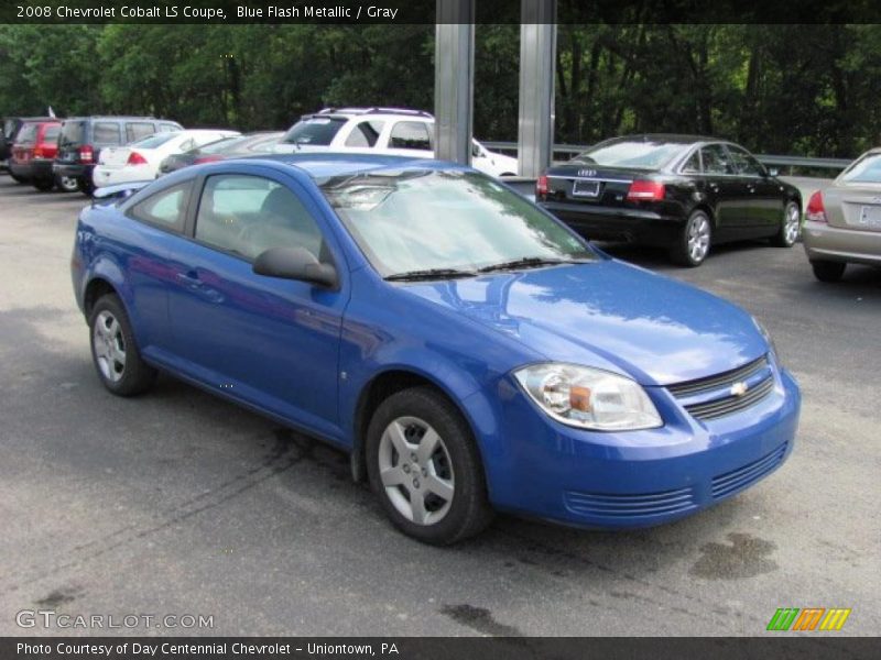 Blue Flash Metallic / Gray 2008 Chevrolet Cobalt LS Coupe