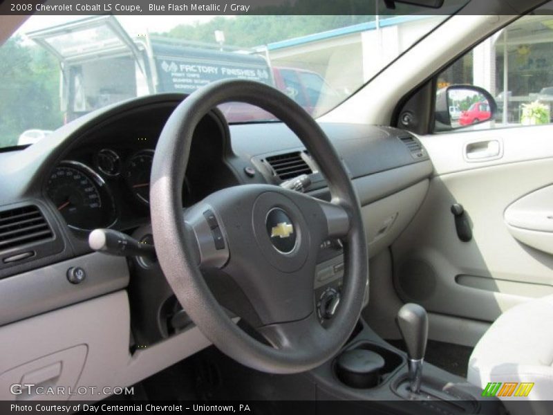 Blue Flash Metallic / Gray 2008 Chevrolet Cobalt LS Coupe