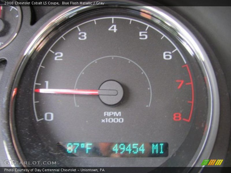 Blue Flash Metallic / Gray 2008 Chevrolet Cobalt LS Coupe