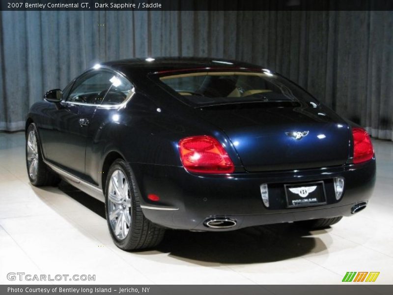 Dark Sapphire / Saddle 2007 Bentley Continental GT