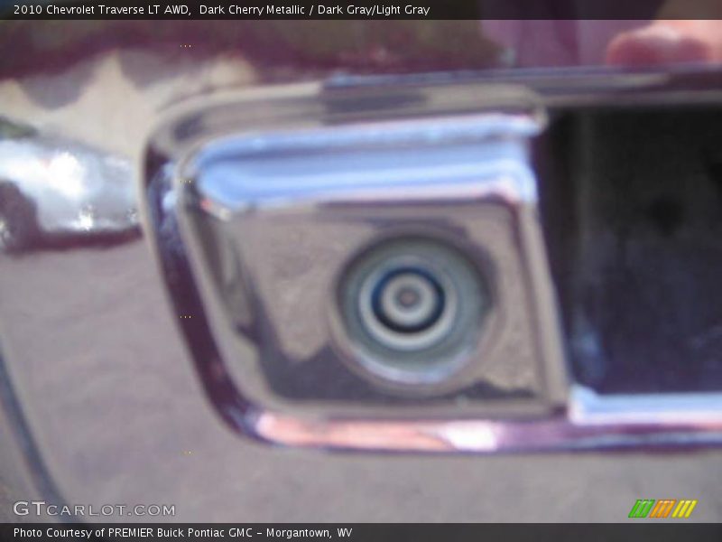 Dark Cherry Metallic / Dark Gray/Light Gray 2010 Chevrolet Traverse LT AWD