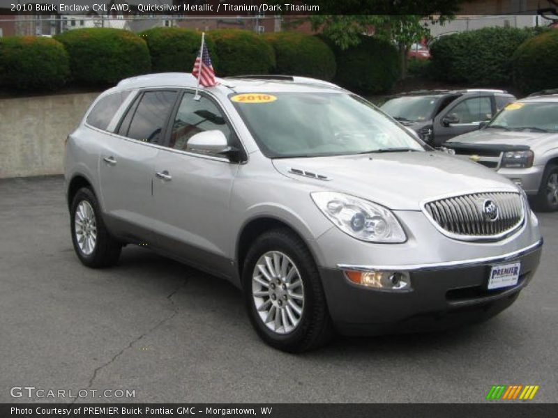 Quicksilver Metallic / Titanium/Dark Titanium 2010 Buick Enclave CXL AWD