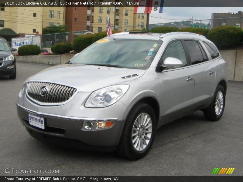 Quicksilver Metallic / Titanium/Dark Titanium 2010 Buick Enclave CXL AWD