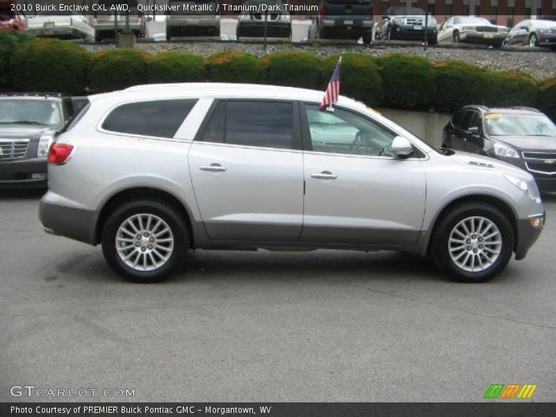 Quicksilver Metallic / Titanium/Dark Titanium 2010 Buick Enclave CXL AWD