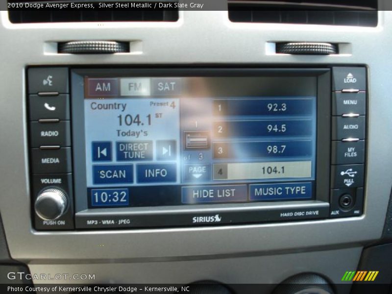 Silver Steel Metallic / Dark Slate Gray 2010 Dodge Avenger Express