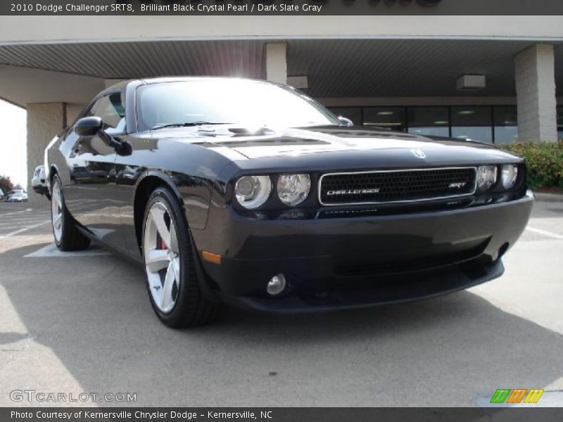 Brilliant Black Crystal Pearl / Dark Slate Gray 2010 Dodge Challenger SRT8