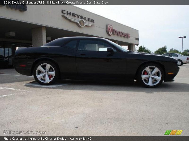 Brilliant Black Crystal Pearl / Dark Slate Gray 2010 Dodge Challenger SRT8