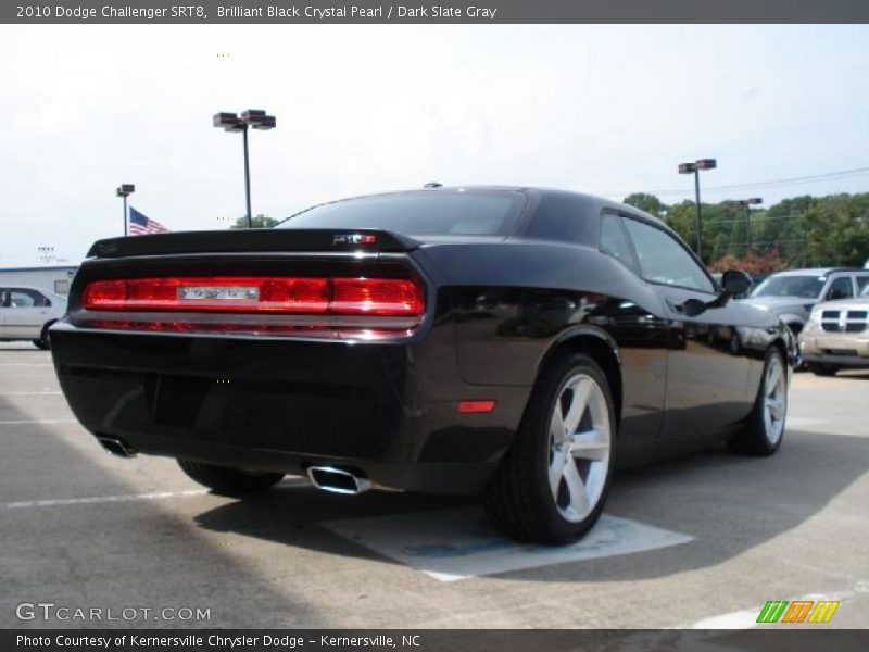 Brilliant Black Crystal Pearl / Dark Slate Gray 2010 Dodge Challenger SRT8