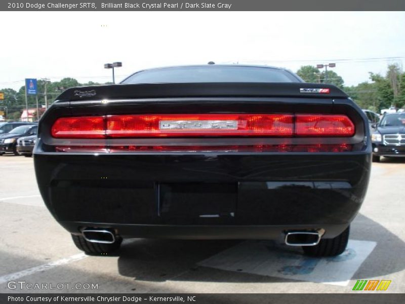 Brilliant Black Crystal Pearl / Dark Slate Gray 2010 Dodge Challenger SRT8