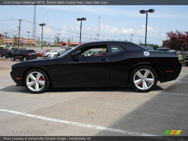 Brilliant Black Crystal Pearl / Dark Slate Gray 2010 Dodge Challenger SRT8