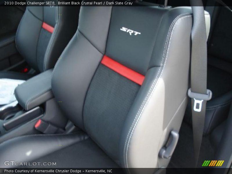 Brilliant Black Crystal Pearl / Dark Slate Gray 2010 Dodge Challenger SRT8