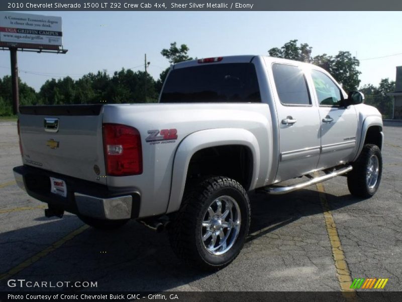 Sheer Silver Metallic / Ebony 2010 Chevrolet Silverado 1500 LT Z92 Crew Cab 4x4