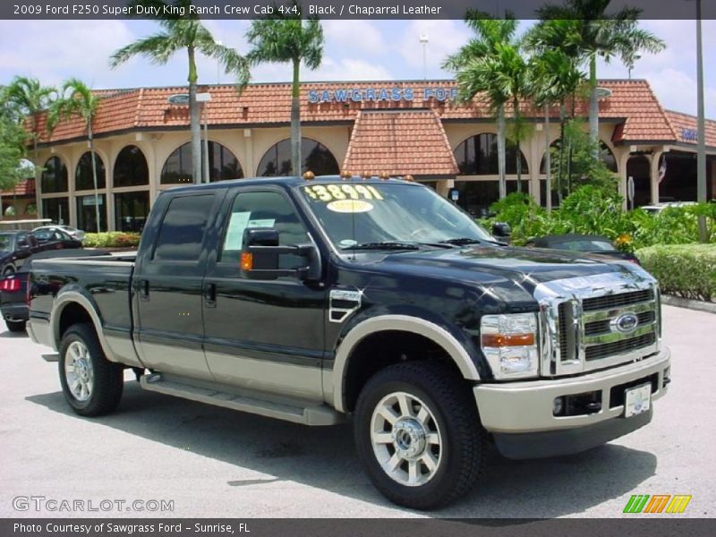 Black / Chaparral Leather 2009 Ford F250 Super Duty King Ranch Crew Cab 4x4