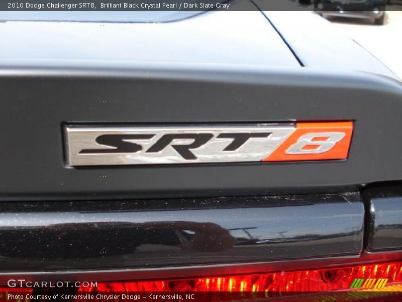 Brilliant Black Crystal Pearl / Dark Slate Gray 2010 Dodge Challenger SRT8