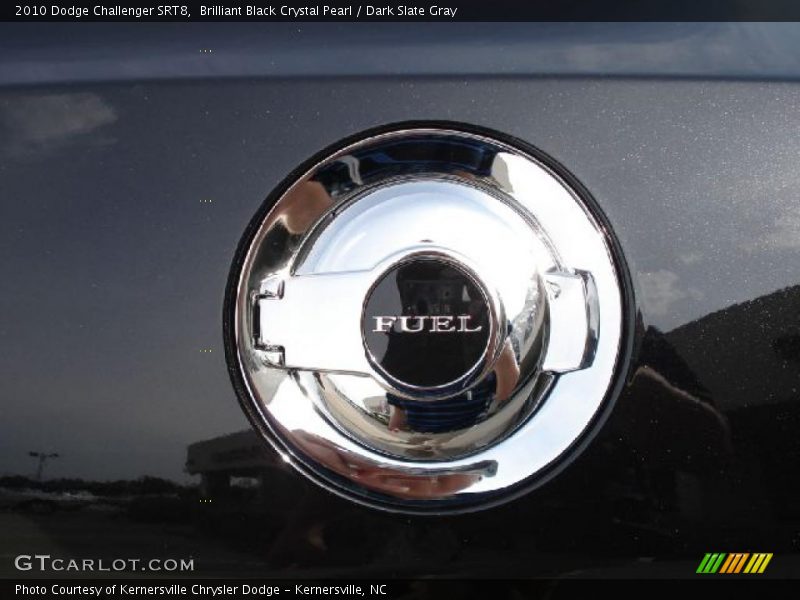 Brilliant Black Crystal Pearl / Dark Slate Gray 2010 Dodge Challenger SRT8
