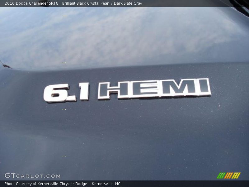 Brilliant Black Crystal Pearl / Dark Slate Gray 2010 Dodge Challenger SRT8