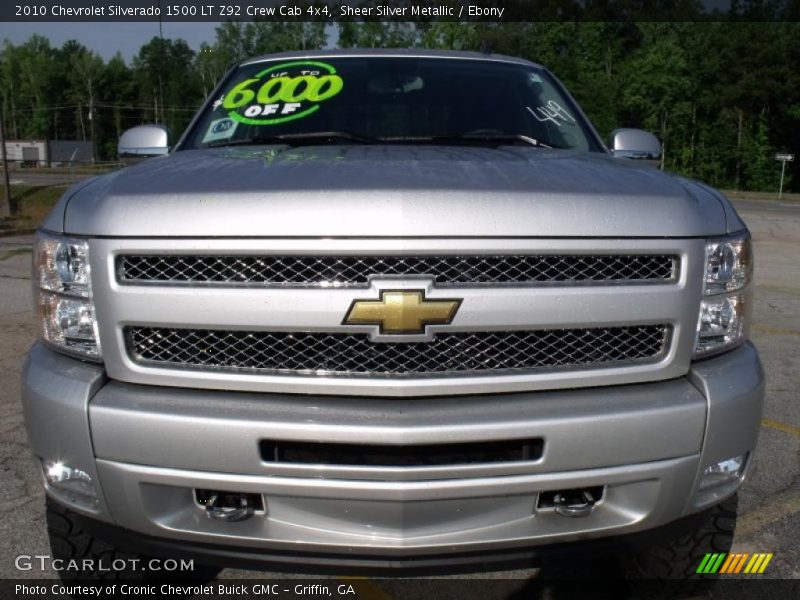 Sheer Silver Metallic / Ebony 2010 Chevrolet Silverado 1500 LT Z92 Crew Cab 4x4