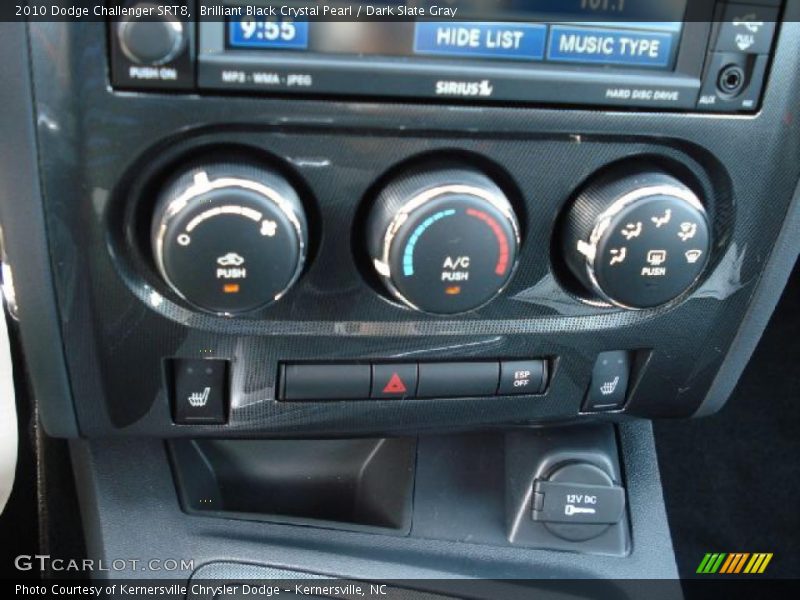 Brilliant Black Crystal Pearl / Dark Slate Gray 2010 Dodge Challenger SRT8