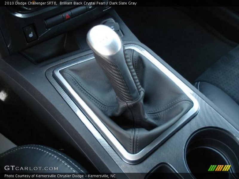 Brilliant Black Crystal Pearl / Dark Slate Gray 2010 Dodge Challenger SRT8