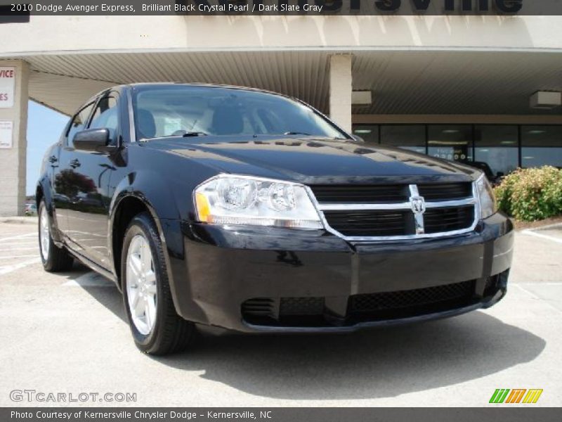 Brilliant Black Crystal Pearl / Dark Slate Gray 2010 Dodge Avenger Express