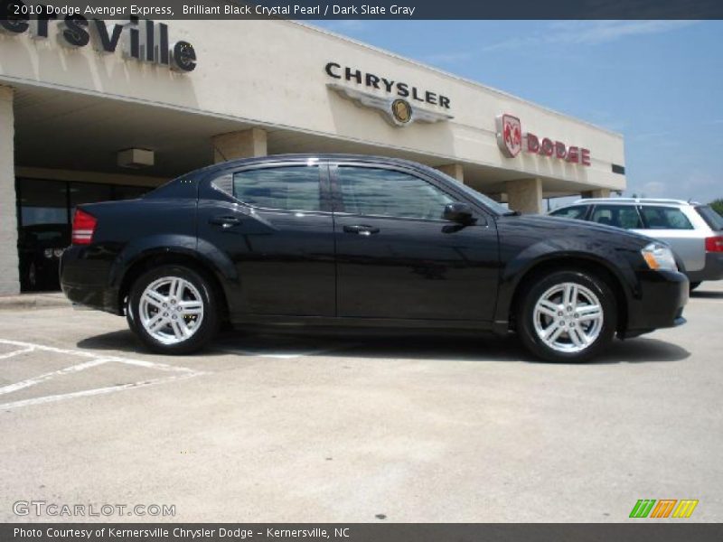 Brilliant Black Crystal Pearl / Dark Slate Gray 2010 Dodge Avenger Express