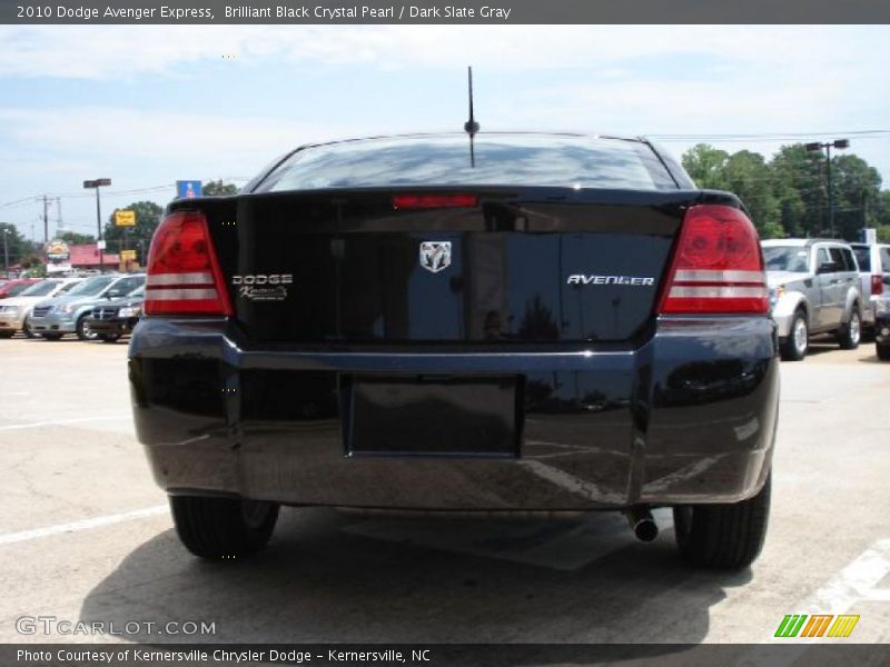 Brilliant Black Crystal Pearl / Dark Slate Gray 2010 Dodge Avenger Express