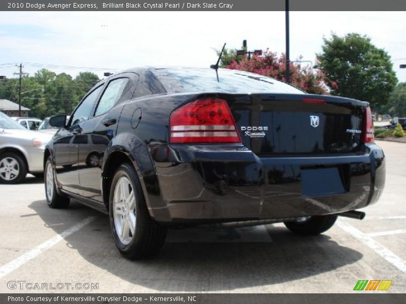Brilliant Black Crystal Pearl / Dark Slate Gray 2010 Dodge Avenger Express