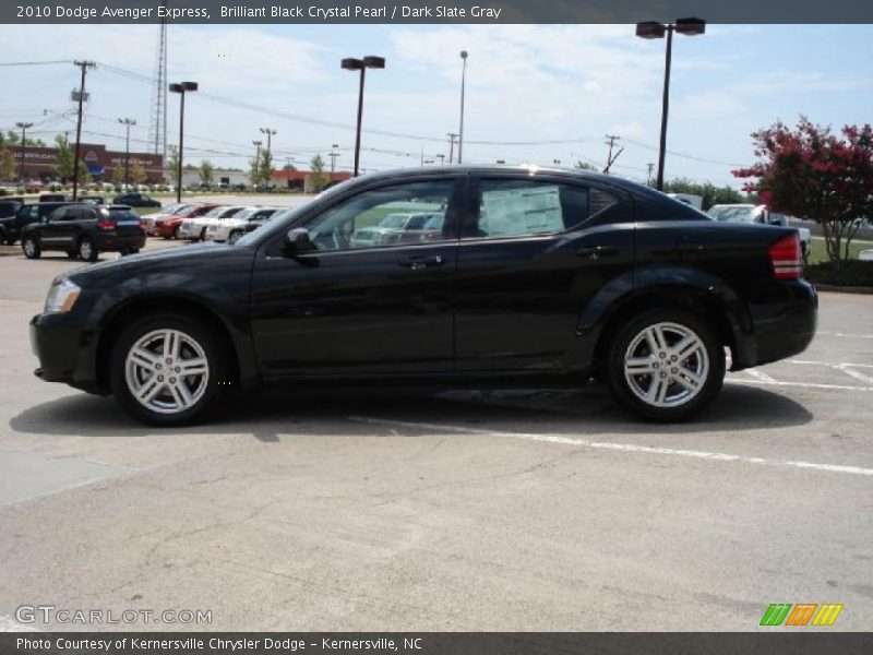 Brilliant Black Crystal Pearl / Dark Slate Gray 2010 Dodge Avenger Express