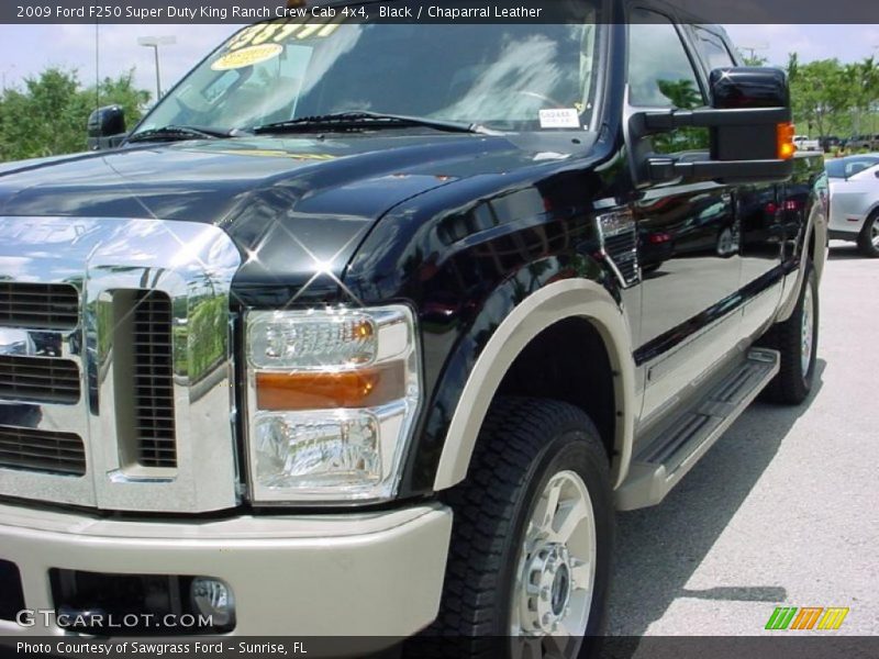Black / Chaparral Leather 2009 Ford F250 Super Duty King Ranch Crew Cab 4x4