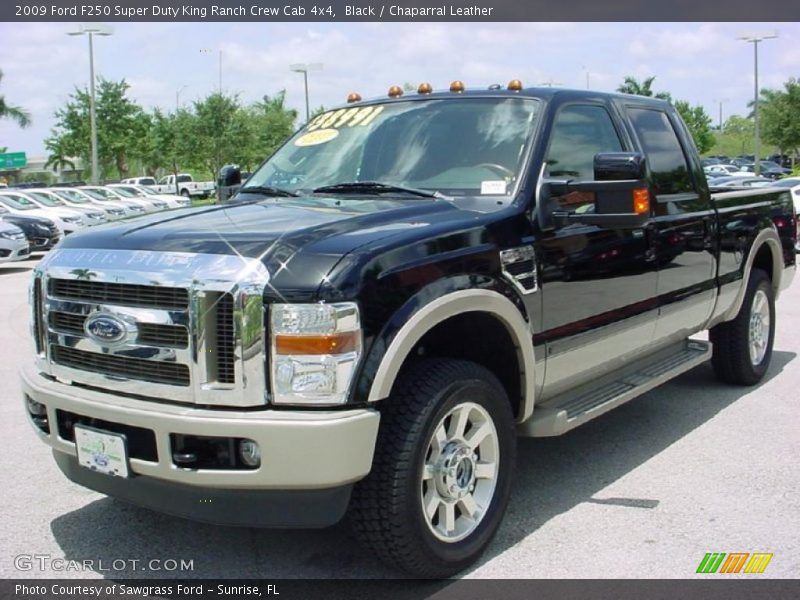 Black / Chaparral Leather 2009 Ford F250 Super Duty King Ranch Crew Cab 4x4