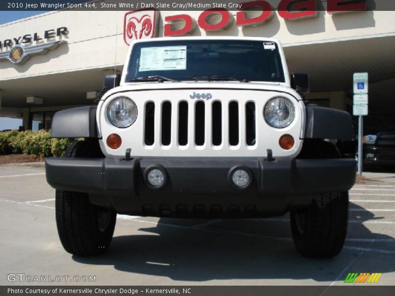 Stone White / Dark Slate Gray/Medium Slate Gray 2010 Jeep Wrangler Sport 4x4