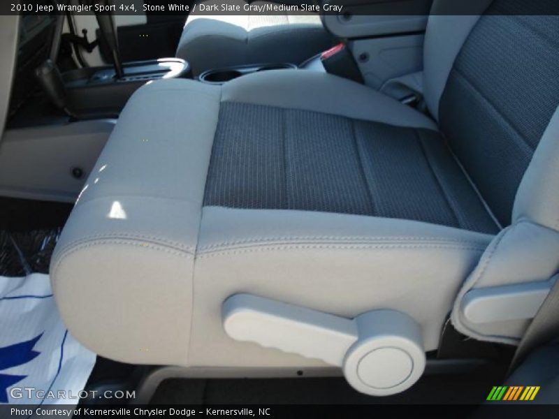 Stone White / Dark Slate Gray/Medium Slate Gray 2010 Jeep Wrangler Sport 4x4