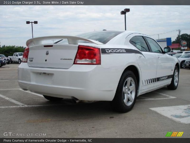 Stone White / Dark Slate Gray 2010 Dodge Charger 3.5L