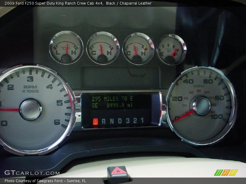 Black / Chaparral Leather 2009 Ford F250 Super Duty King Ranch Crew Cab 4x4