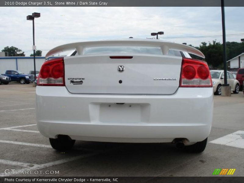 Stone White / Dark Slate Gray 2010 Dodge Charger 3.5L